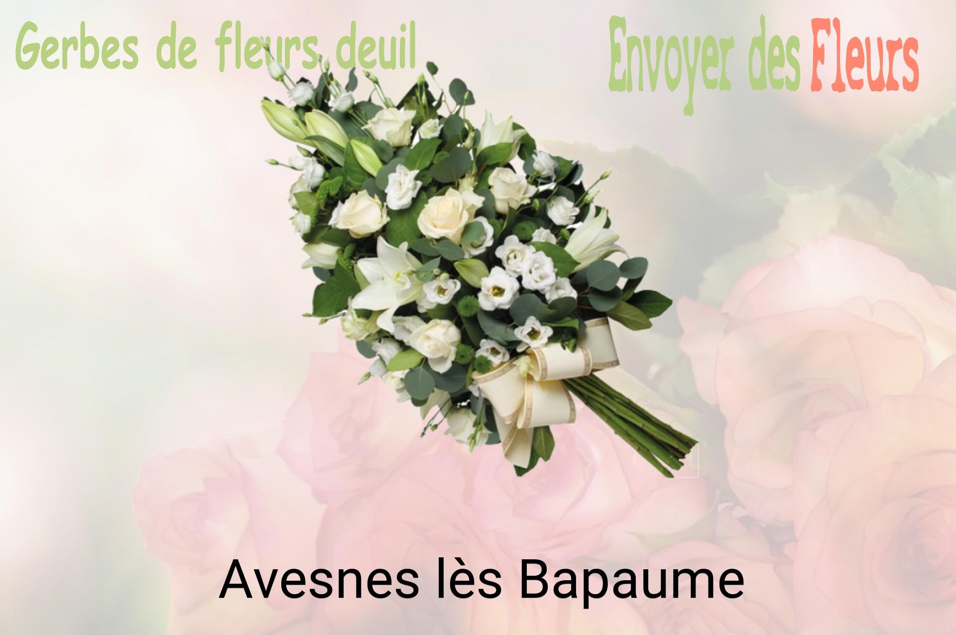 Gerbe de fleurs de deuil livrée à Avesnes-lès-Bapaume